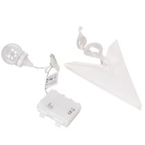Product LED hanging star with timer, warm white, outdoor, 38cm