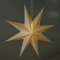 Product LED hanging star with timer, warm white, outdoor, 38cm