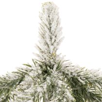 Product Artificial plant with snow, LED Christmas tree in a jute sack, battery operated, for indoor use, 50cm