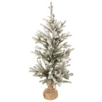Product Artificial Christmas tree with snow in a jute bag, 40 LEDs, for indoor use, 85cm