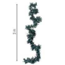 Product Tinsel Christmas garland with 60 LEDs and timer, outdoor, 3m