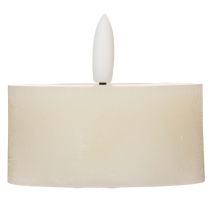 Product LED tea light, warm white, flickering effect and timer, real wax, battery operated, 7cm, 2 pieces