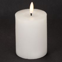 Product LED pillar candle, flickering, with timer, Ø7cm, 12cm
