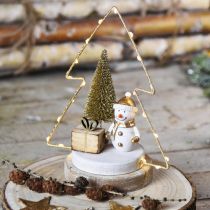 Product Table decoration Christmas LED fir For battery H21cm, set of 2