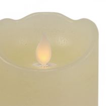 Product LED candle wax pillar candle warm white Ø7.5cm H12.5cm