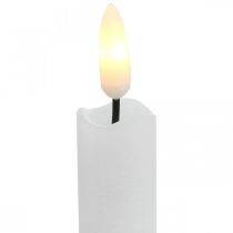 Product LED candle wax table candle warm white for battery Ø2cm 24cm 2pcs