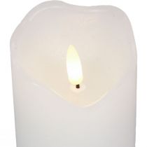 Product LED candle with timer real wax pillar candle Ø7cm H9cm