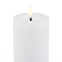 Product LED candle with timer real wax candle moving flame 19cm