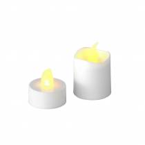 LED tealight candles warm white flame effect set of 16 assorted 32 batteries