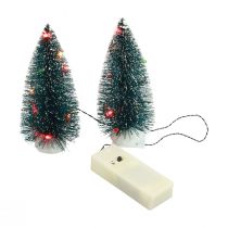 Product LED Christmas tree mini artificial for battery 16cm 2pcs