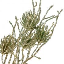 Product Larch branch artificial in decorative branch gold glitter L85cm