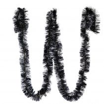 Product Tinsel Garland Christmas Tree in Black 270cm 2pcs