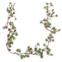 Product Artificial larch garland with cones and needle branches, 120cm