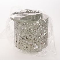 Product Lantern with star pattern, metal, green, 31cm