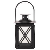 Product Black lantern with handle for tea light, 16cm, 2 pieces