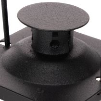 Product Black lantern with handle for tea light, 16cm, 2 pieces
