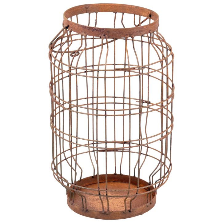 Product Garden lantern metal rust handle vintage Ø19,5cm