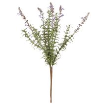 Product Lavender artificial herbs on a stem with 7 branches 40cm 3pcs