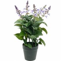 Artificial lavender in a pot, lavender pot, Mediterranean artificial plant