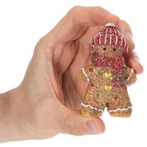 Product Artificial gingerbread man decorative figure, 8cm, 3 pieces