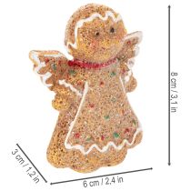 Product Artificial gingerbread man decorative figure, 8cm, 3 pieces