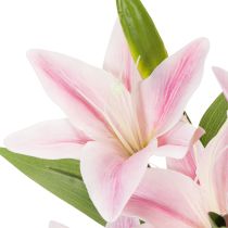 Product Artificial lily flower, stem flower, decoration, 68cm, 3 pieces