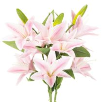 Product Artificial lily flower, stem flower, decoration, 68cm, 3 pieces