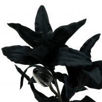 Artificial flower lily black 84cm