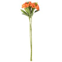 Product Artificial Alstroemeria Orange flower, artificial bouquet decoration, 75cm, 3 pieces