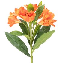 Product Artificial Alstroemeria Orange flower, artificial bouquet decoration, 75cm, 3 pieces