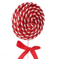 Product Lollipop Christmas Decoration Red White Lolly Foam H30cm 2pcs