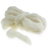 Wool strand 10m white