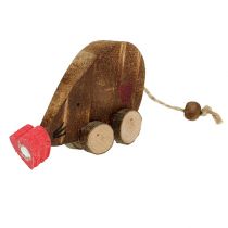 Product Mice pair with magnets made of wood nature 4pcs