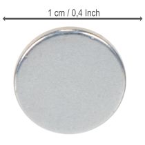 Product Round magnetic disc for candle holders and metal trays, 1cm, 20 pieces