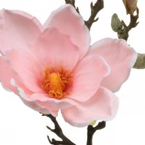Magnolia pink artificial flower decoration Artificial blossom branch H40cm