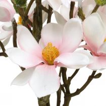Artificial magnolia branches Pink artificial flowers H40cm 4pcs in bunch