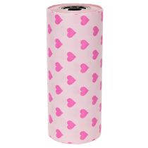 Product Cuff paper with heart motif, pink, 25cm, 100m