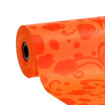 Cuff paper orange with pattern 25cm 100m