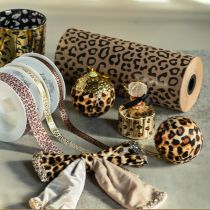Product Cuff paper, leopard pattern, roll 25cm 100m, gift wrapping