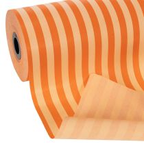 Product Cuff paper roll, orange striped, 25cm x 100m