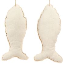 Product Maritime Decoration Fish for Hanging Fabric 34×14.5cm 2pcs