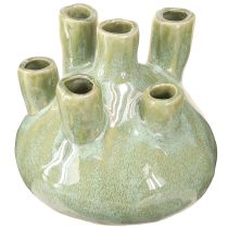 Product Maritime Decoration Vase Coral Design Light Green Ø14.5cm H14cm