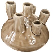 Product Maritime Vase Decoration Coral Design Brown Ø14.5cm H14cm