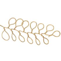 Product Metal flower decoration garland, wire for flower wreath, summer decoration, wall decoration, gold, 110cm