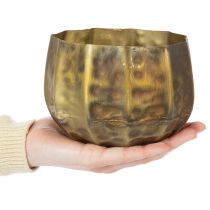 Product Metal decorative flower pot, brass, Ø22/18/14cm, set of 3