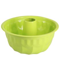 Product Metal decorative Bundt cake pan apple green Ø23cm H12cm