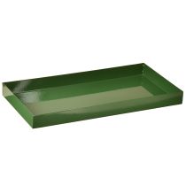Product Metal decorative tray rectangular metal tray green 30×15cm