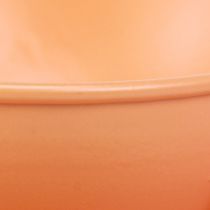 Product Metal Decorative Cup Orange Ø11.5cm H6cm With Saucer 2pcs