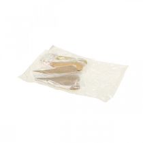 Product Hanging decoration window metal hearts, decorative hearts for hanging beige/yellow/orange H15cm 6 pcs