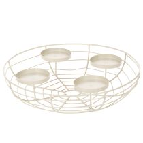 Product Round Advent wreath candle holder for four tea lights or candles, 35cm